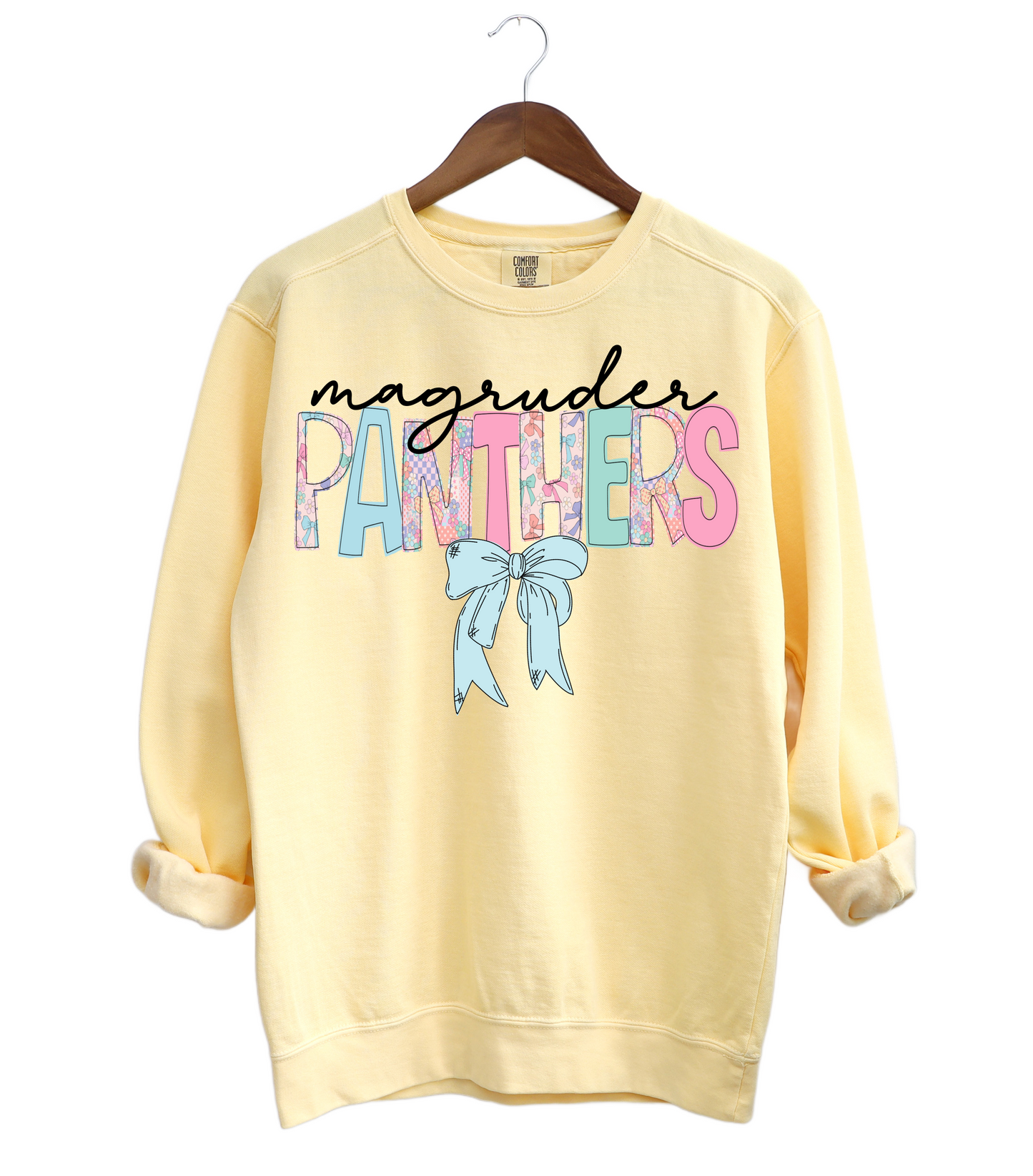 Magruder Comfort Colors Butter Sweatshirt with Bow