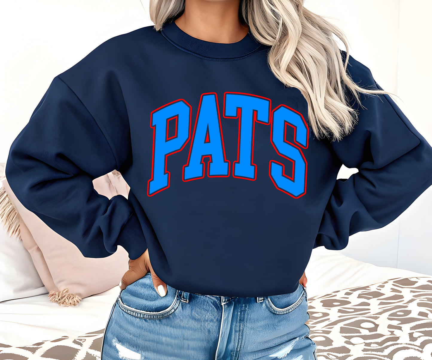 Pats Sweatshirt Youth and Adult Sizes/ Lewisburg -Desoto County Schools/ Marshall Acadamey/ Pike Lib/ Patriots Sweatshirts