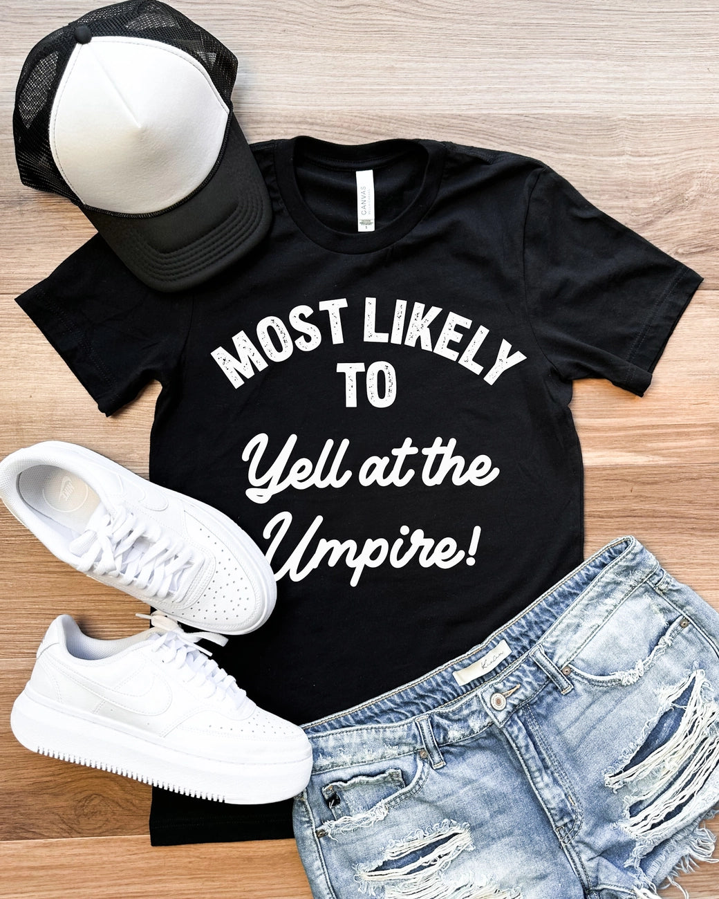 Comfort Colors or Bella Canvas Most Likely To Yell at the Umpire Baseball Tee/ Baseball Mom Shirt