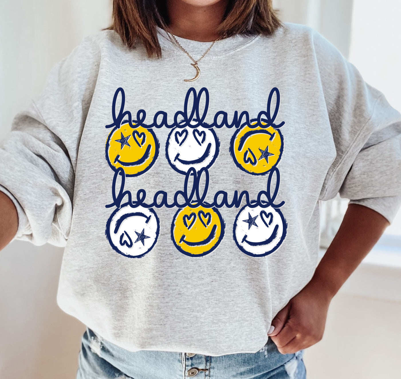 Headland Rams Smiley Sweatshirt/ Youth and Adult Sweatshirts