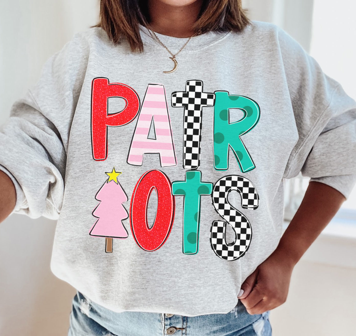 Patriots Christmas Sweater - Lewisburg Dance Fundraiser - Sweatshirt / Youth and Adult Sizes