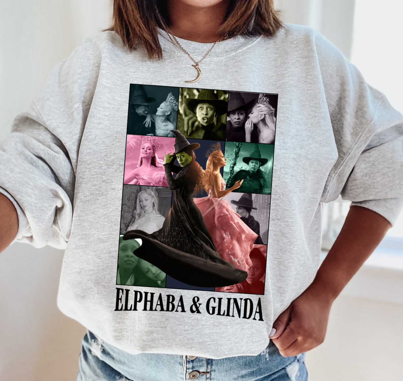 Gildan or Bella Canvas Elphaba Glinda Eras Sweatshirt