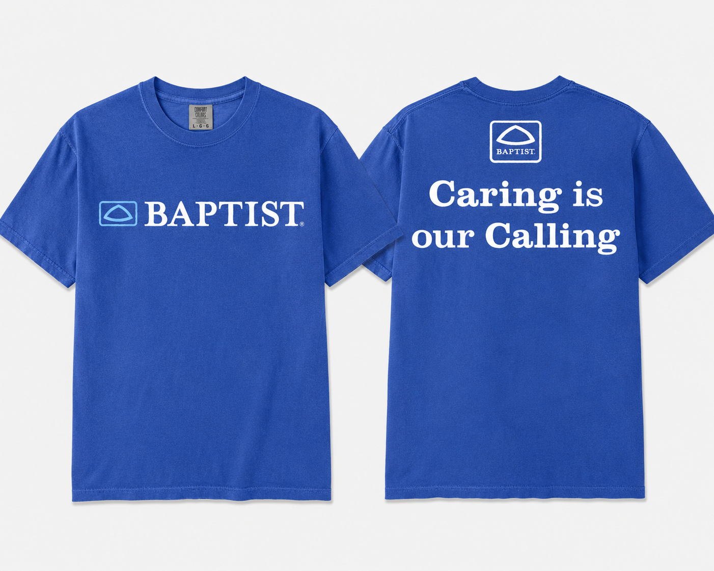 Comfort Colors Baptist Shirt/ Caring Is Our Calling