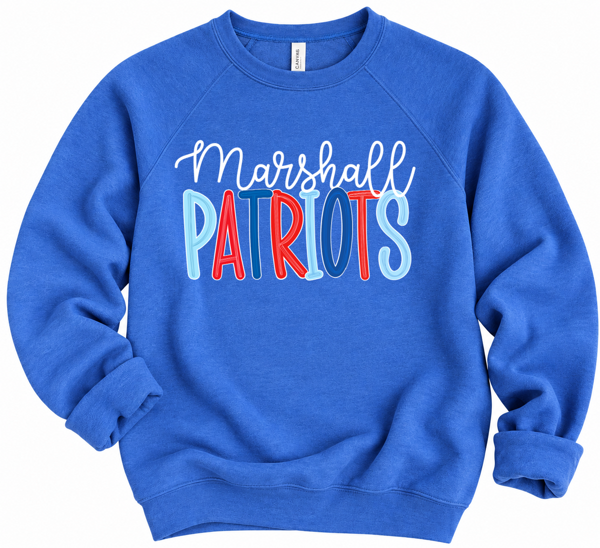 Gildan or Bella Canvas Marshall Patriots Sweatshirt/ Adult Sizes