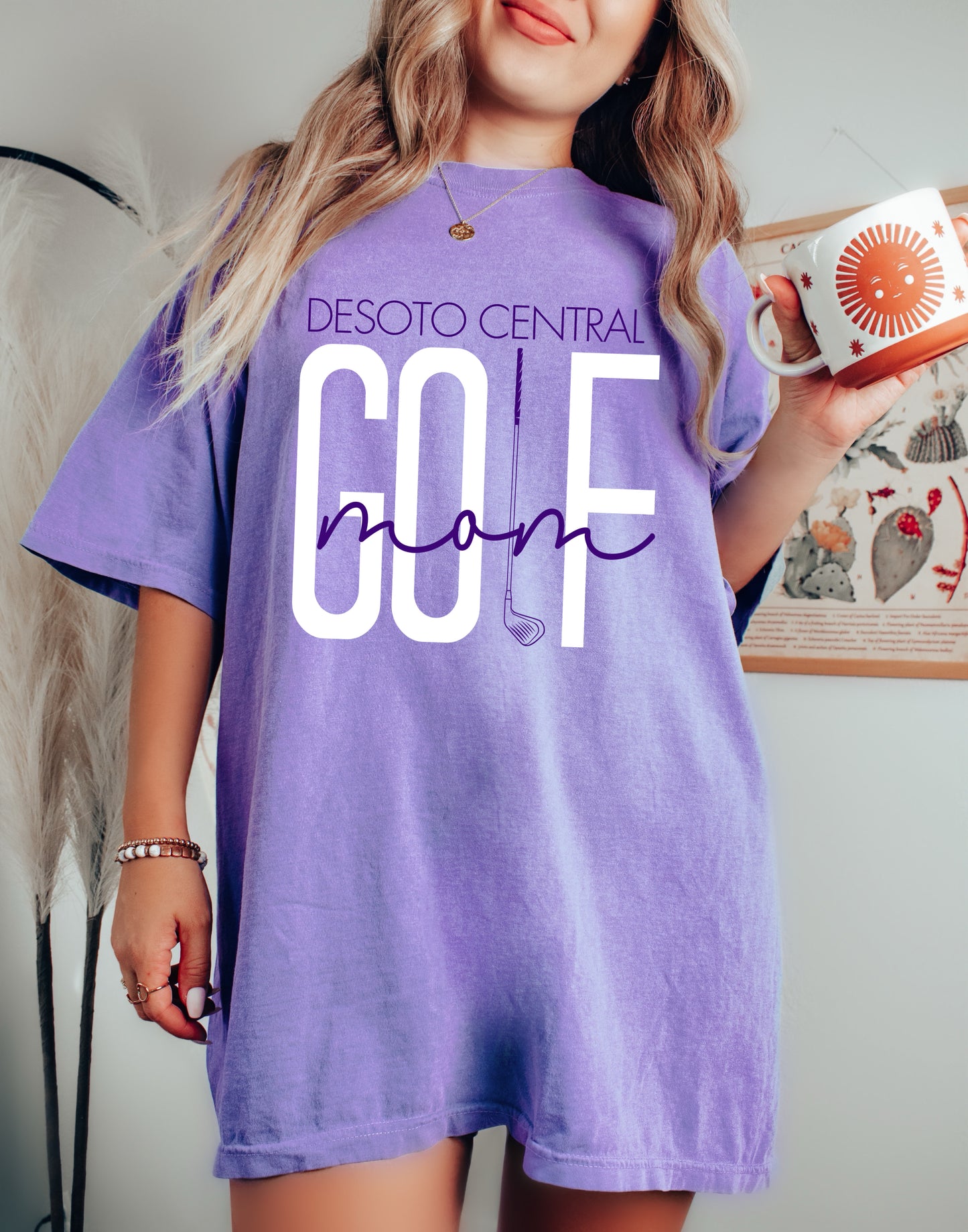 Comfort Colors Desoto Central Golf Mom Shirt