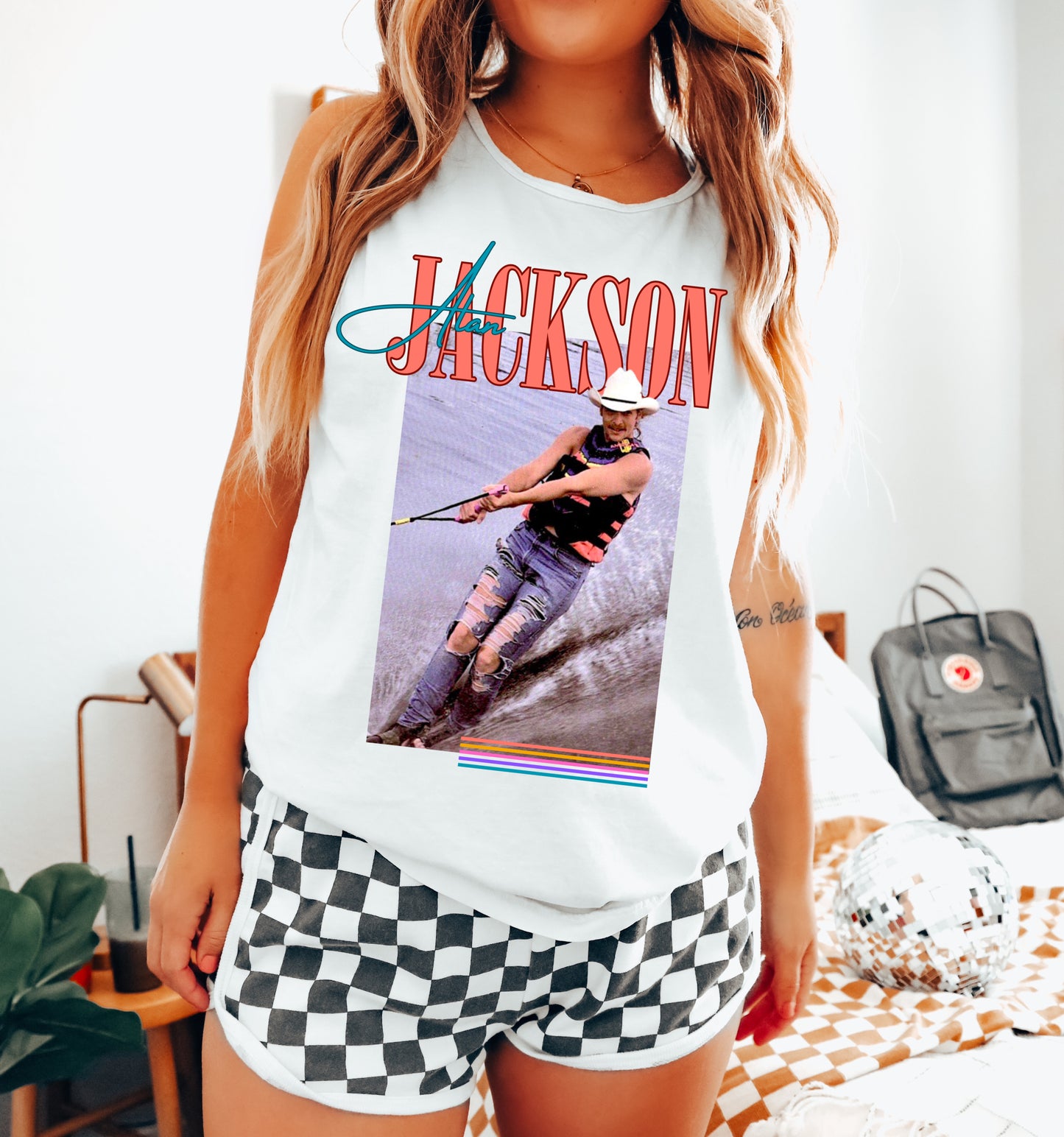 90's Throwback Collection - Alan Jackson Tank/Comfort Colors or Bella Canvas Shirt / Lake Cover Up