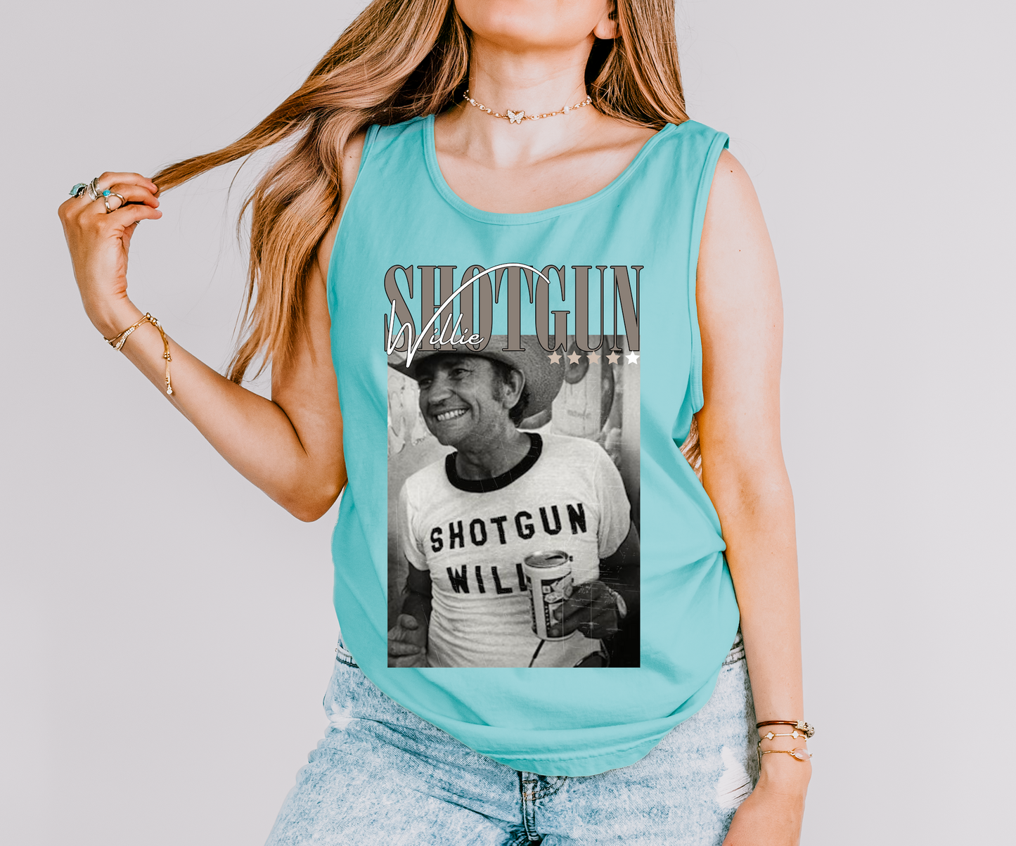 90's Throwback Collection - Shotgun Willie Tank/Comfort Colors or Bella Canvas Shirt / Lake Cover Up /Multiple Colors