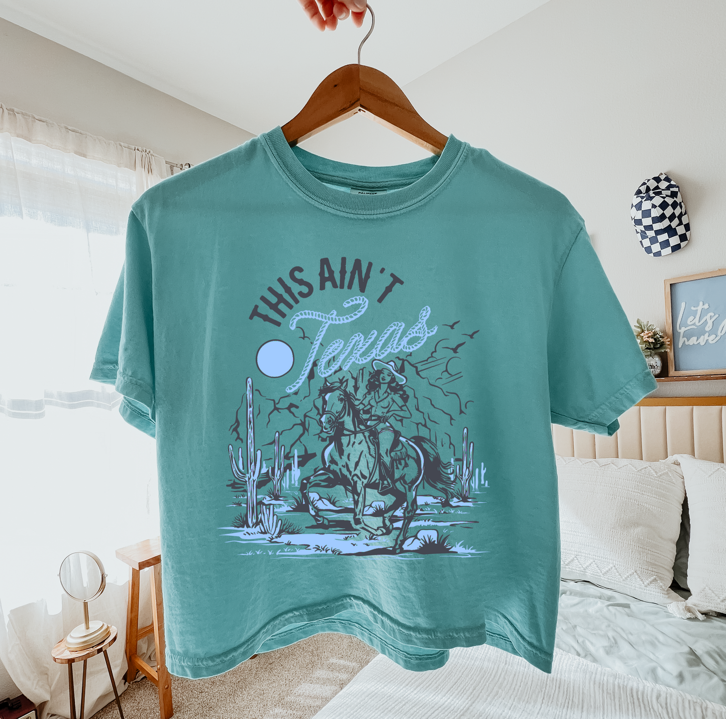 This Ain't Texas Cropped Tee/ Country Music Shirt