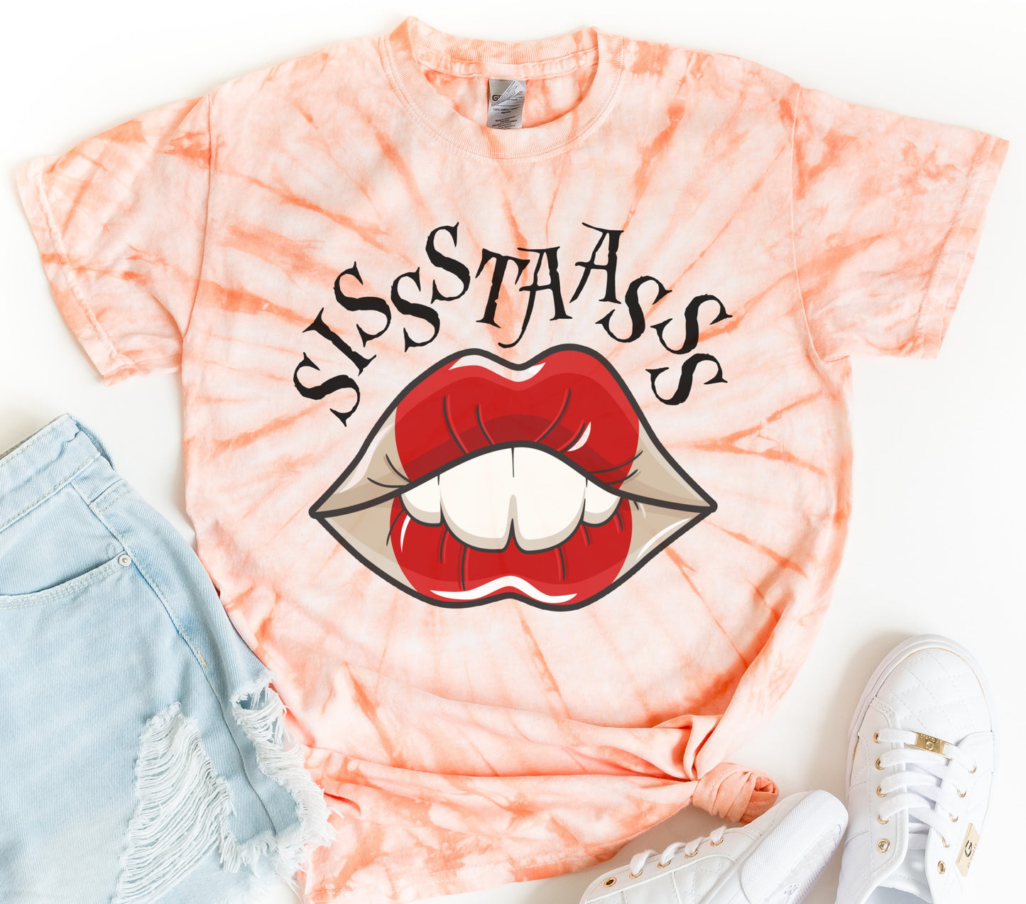 Sissstttaas Hocus Pocus Winifred Halloween Spiral Dyed Tee/Halloween Fall Shirt
