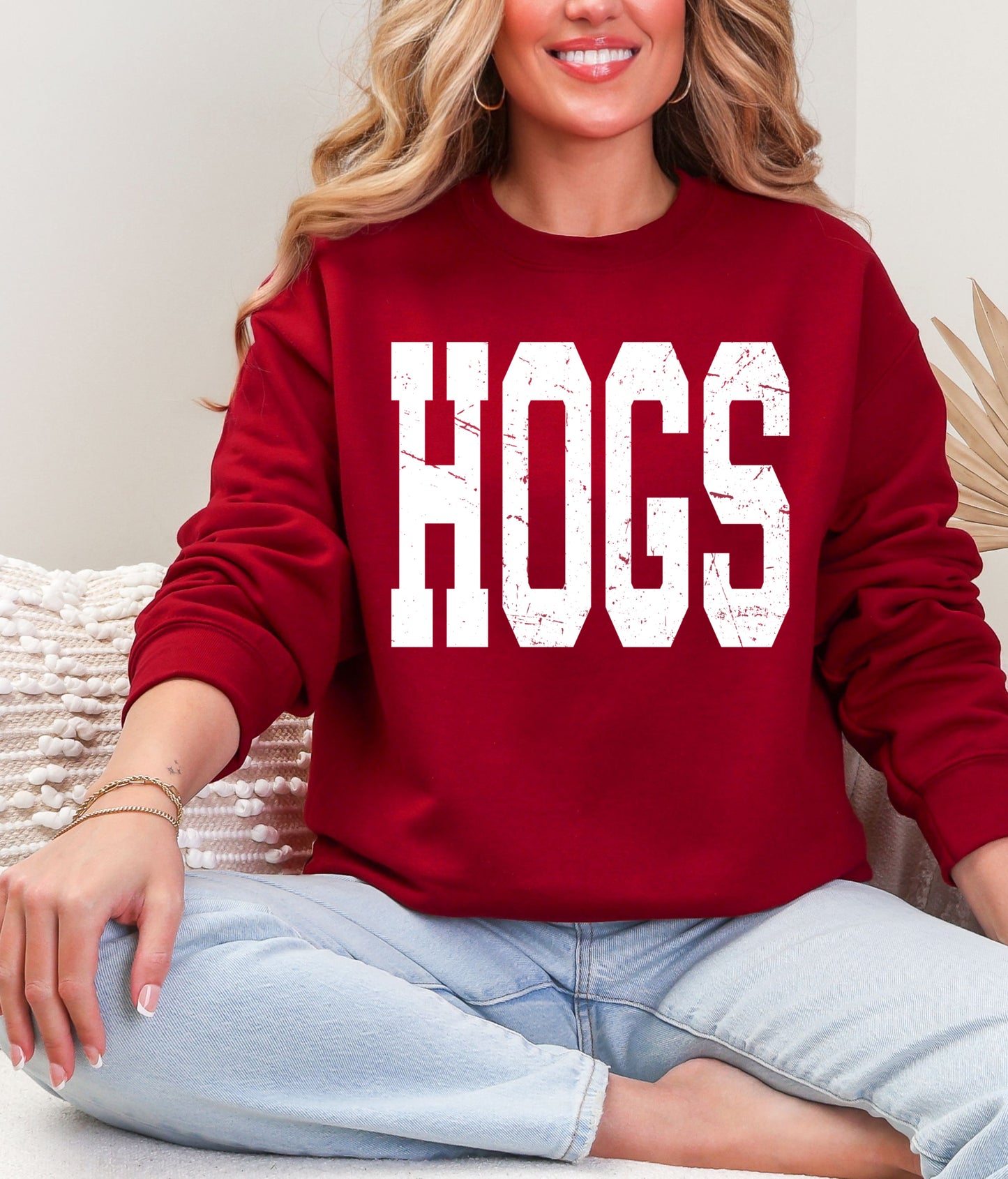 Hogs -Bella Canvas Softstyle Sweatshirt/ Arkansas Sweatshirt