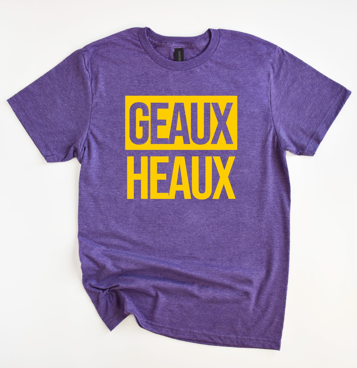 Geaux Heaux Shirt/ LSU Lane Shirt- Gildan Softstyle