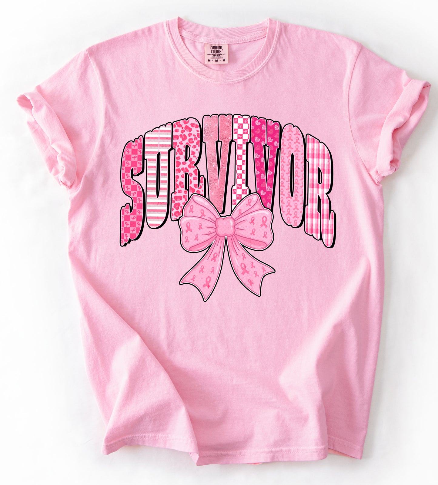 Survivor- Breast Cancer Awareness Shirt/ Fight Like a Girl - Comfort Colors or Bella Canvas Options