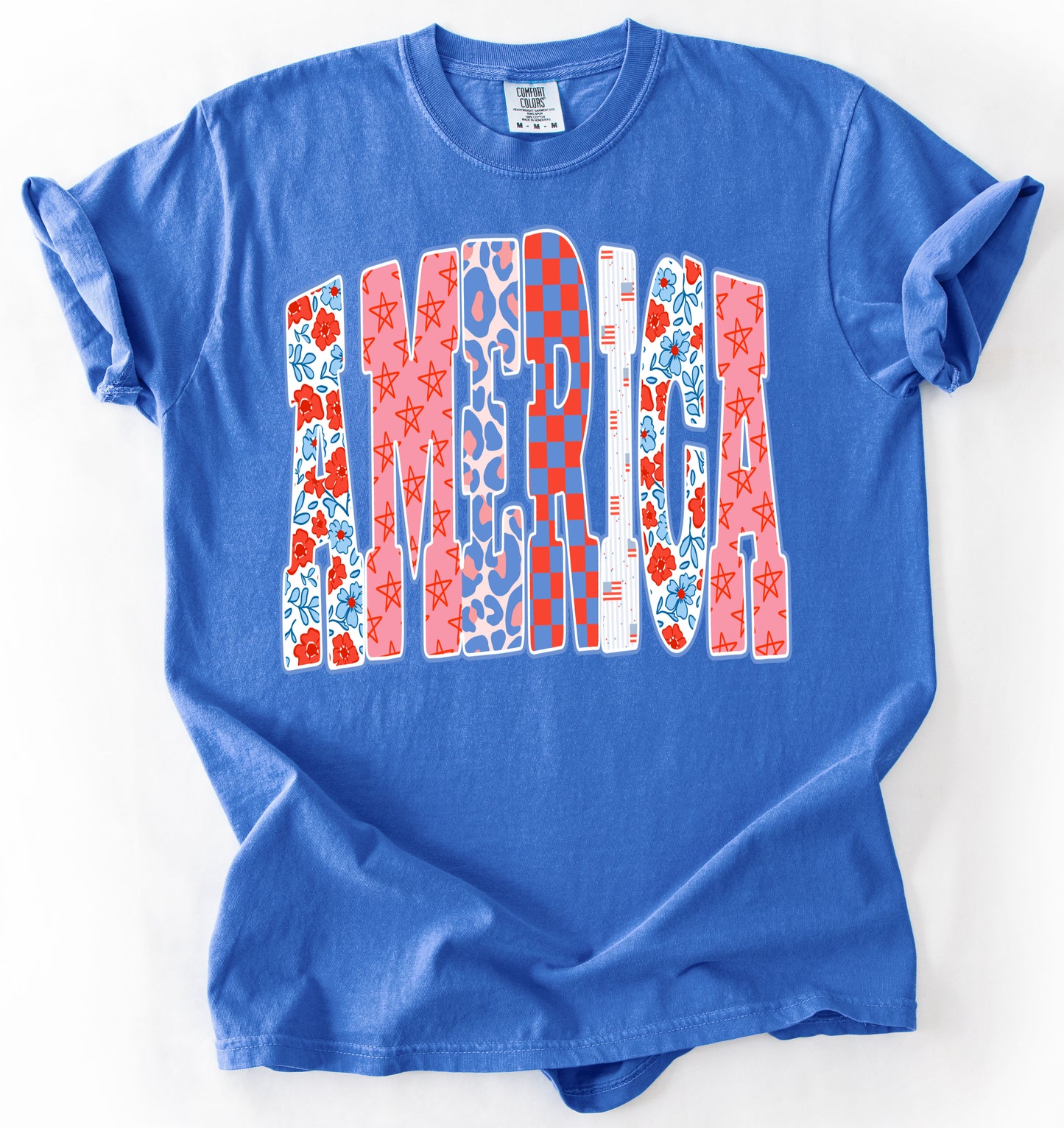 Sweet Summertime Drop -America- Comfort Colors Red White Blue Tee/ Youth and Adult Sizes/ July 4th Shirts