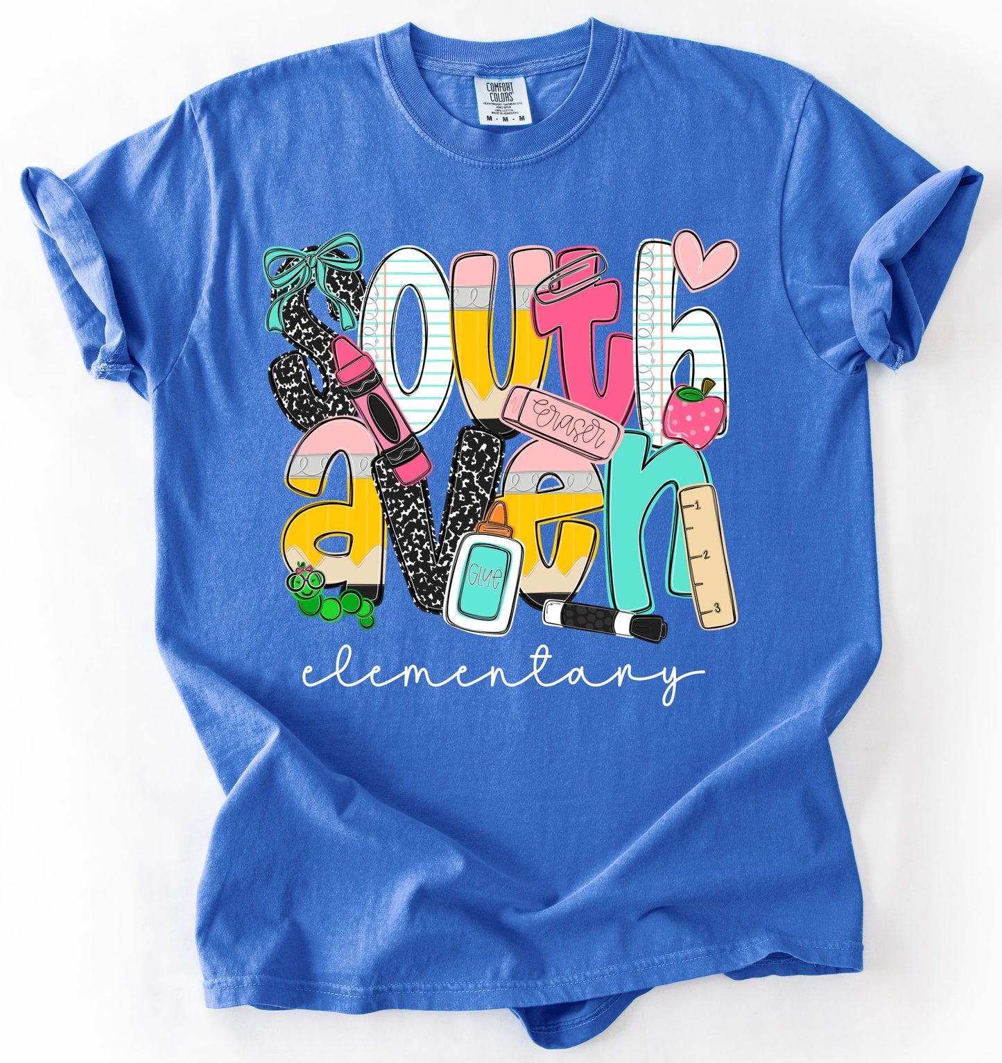Comfort Colors Southaven Chargers Shirt / Mississippi School Shirt/ Youth and Adult Sizes