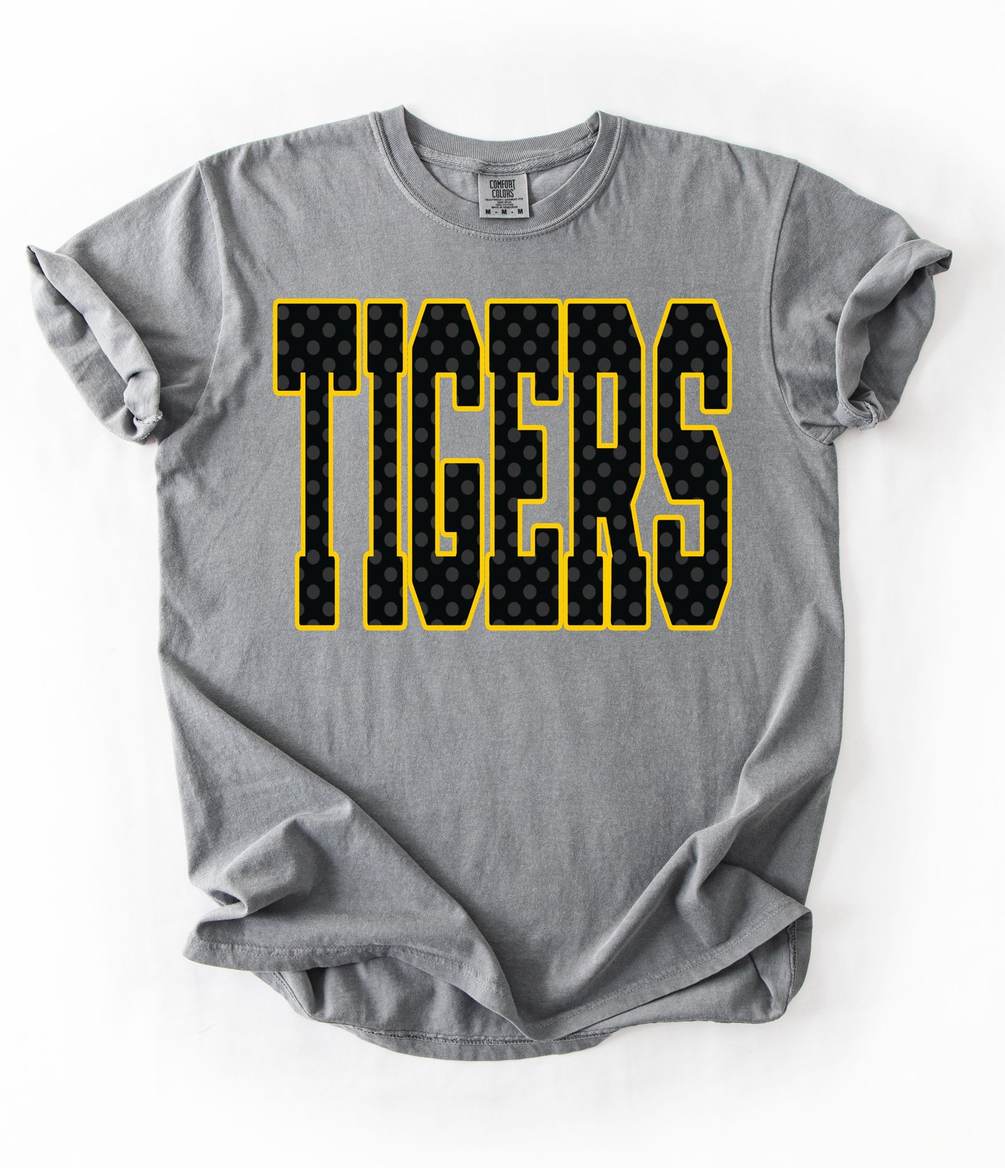 Comfort Colors Tigers Polka Dot Tee/ Hernando Tigers Shirt/ Youth and Adult Sizes