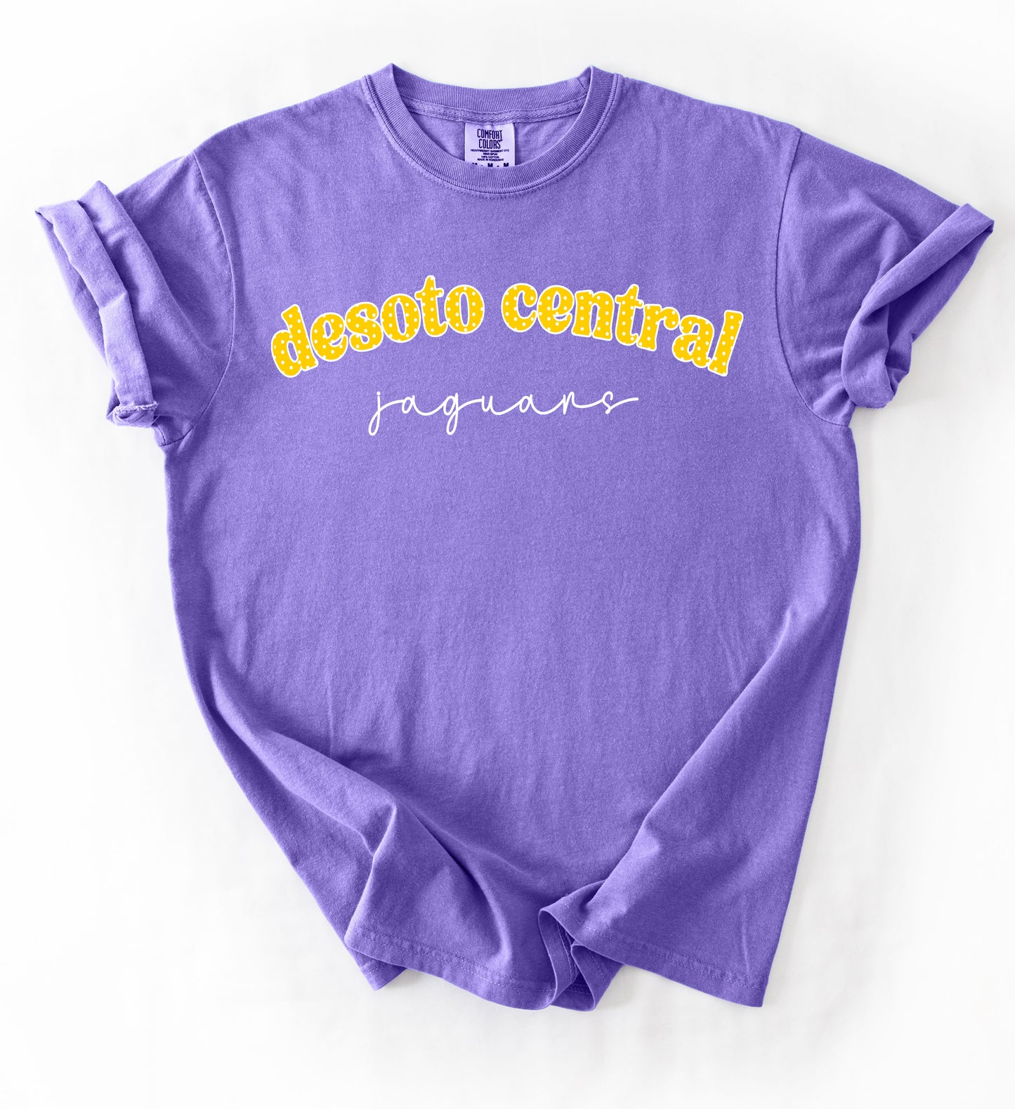 Comfort Colors Desoto Central Jaguars Stripe Tee / Desoto Central Schools / Mississippi School Shirt /Youth and Adult Sizes - DC Jags/ Desoto Central