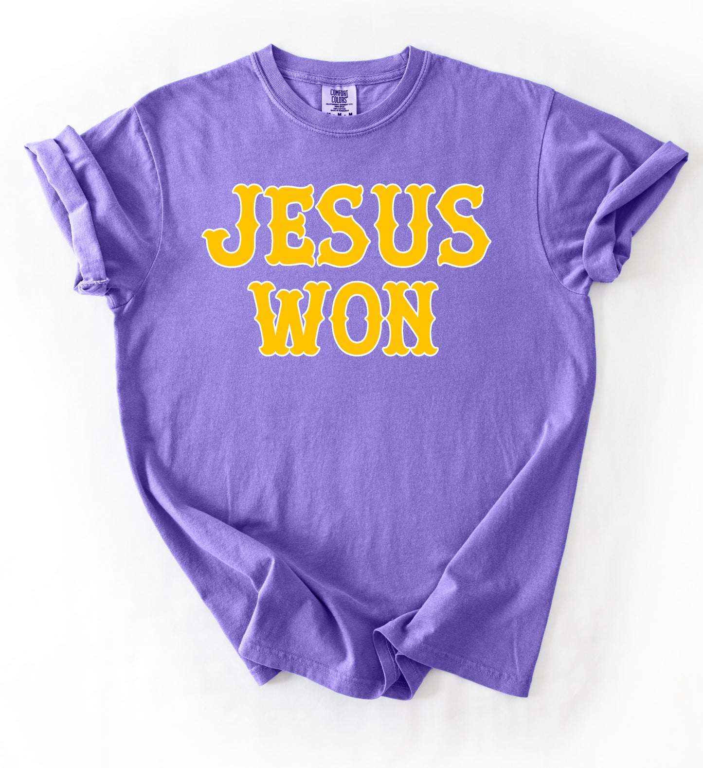 Comfort Colors or Gildan Softstyle Jesus Won Shirt/ LSU /Desoto Central Shirt- Youth and Adult Sizes