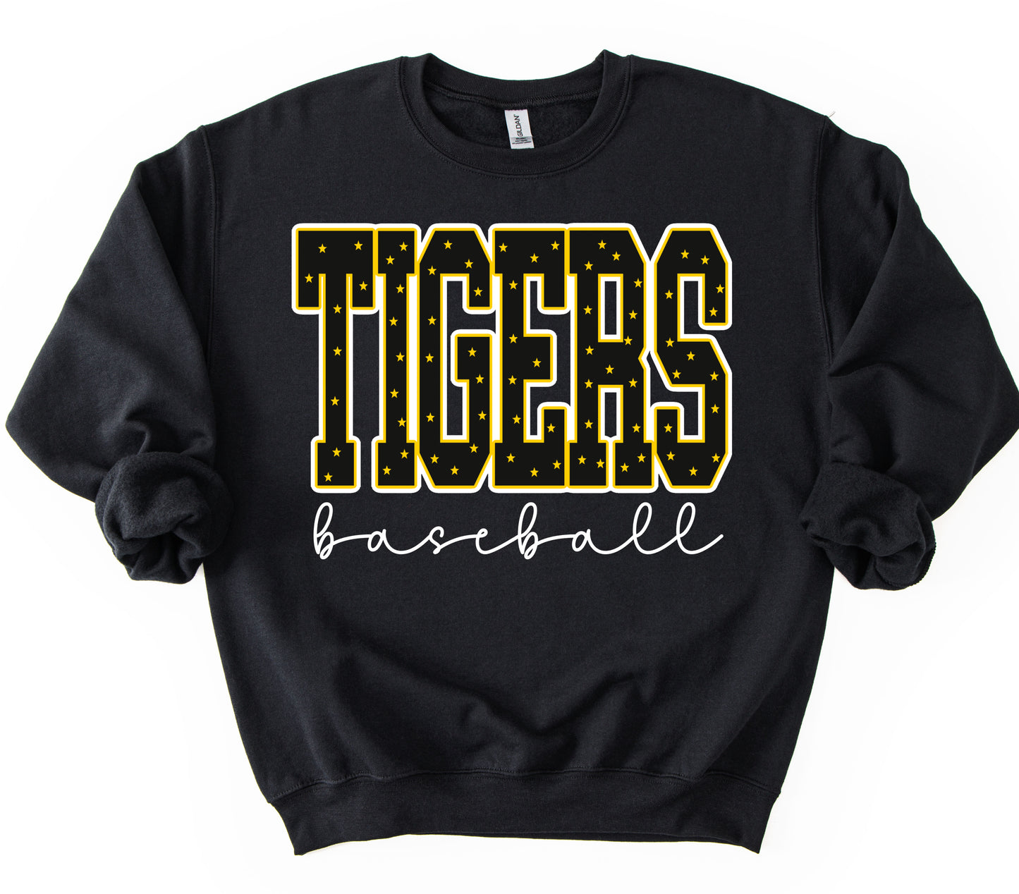 Gildan or Bella Canvas Hernando Tigers Baseball Sweatshirt / Youth and Adult Sizes/ Desoto County Schools / Mississippi School Shirt