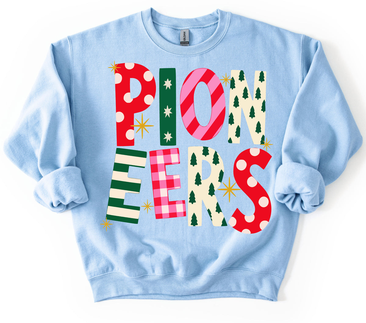 Pioneers Christmas Sweatshirt/ Youth and Adult Sizes
