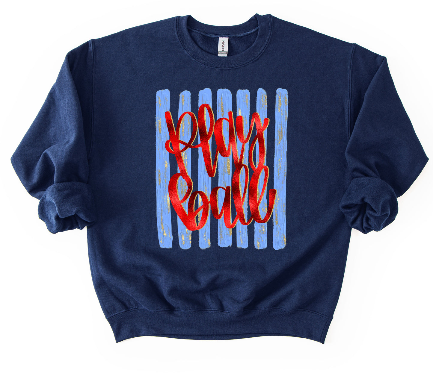 Gildan, Comfort Colors, or Bella Canvas Play Ball Baseball Sweatshirt/ Lewisburg Sweatshirt/ Baseball Sweatshirts/ Marshall Sweatshirts