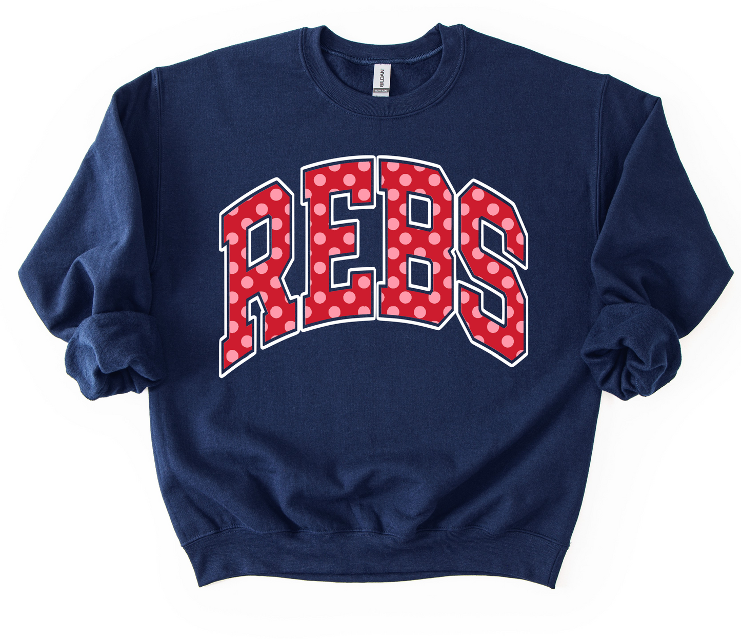 Bella or Gildan Rebs Sweatshirt / Mississippi Sweatshirt / Ole Miss Sweater / Youth and Adult Sizes