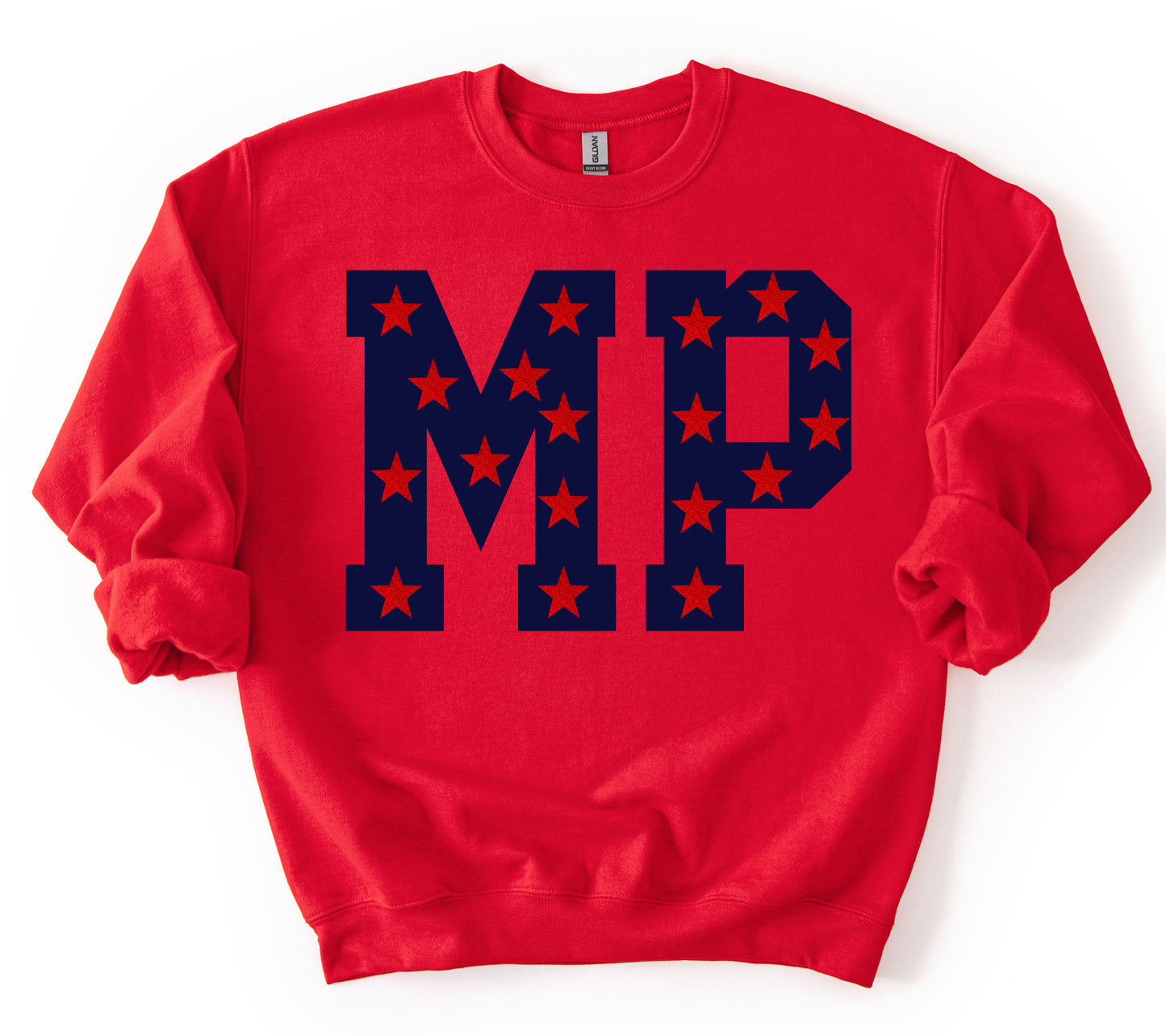 Red Mississippi Pride Softball Sweatshirt/ Youth and Adult Sizes -MP Stars