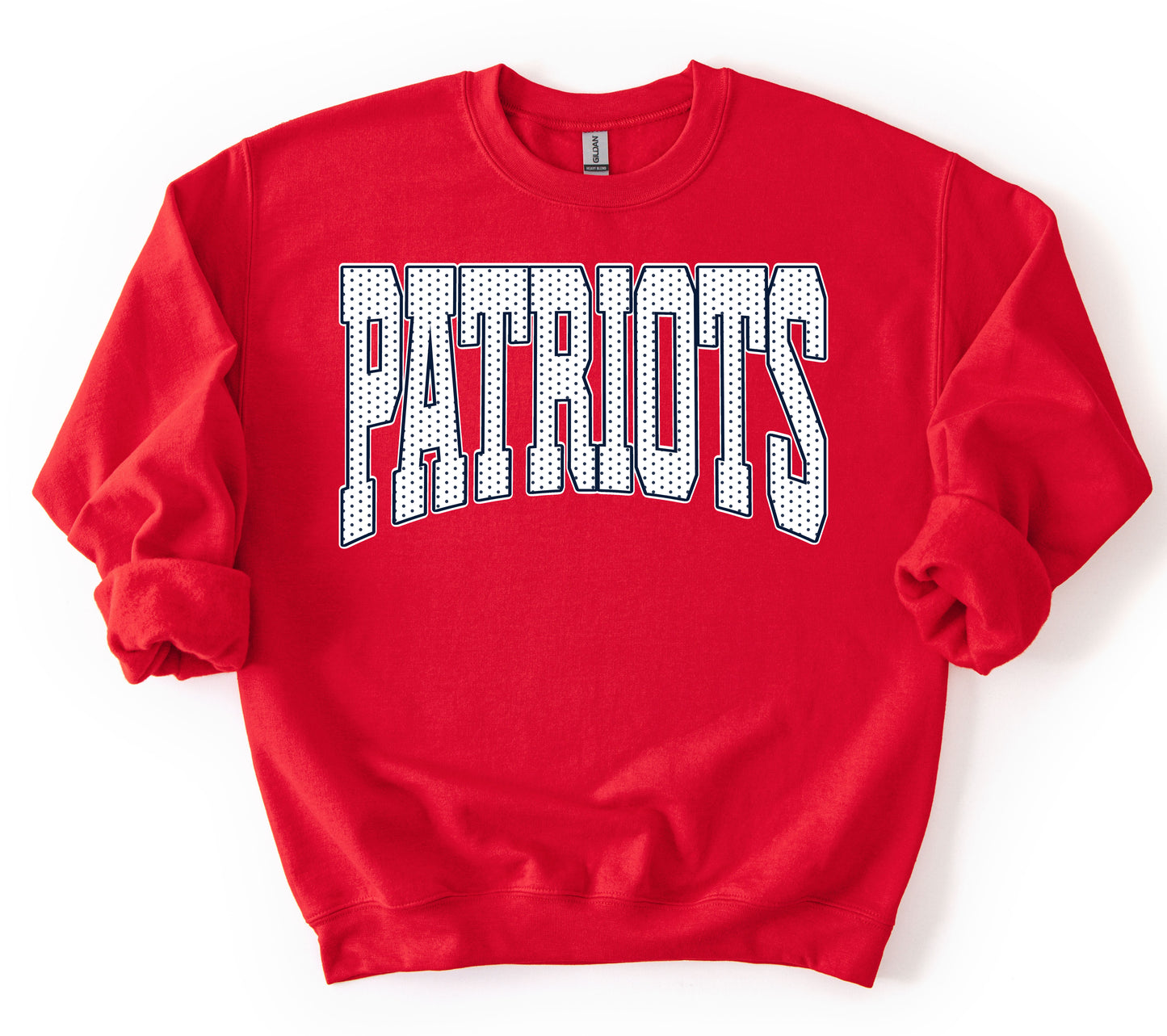 Patriots Polkadot Sweatshirt / Youth and Adult Sizes/ Lewisburg -Desoto County Schools