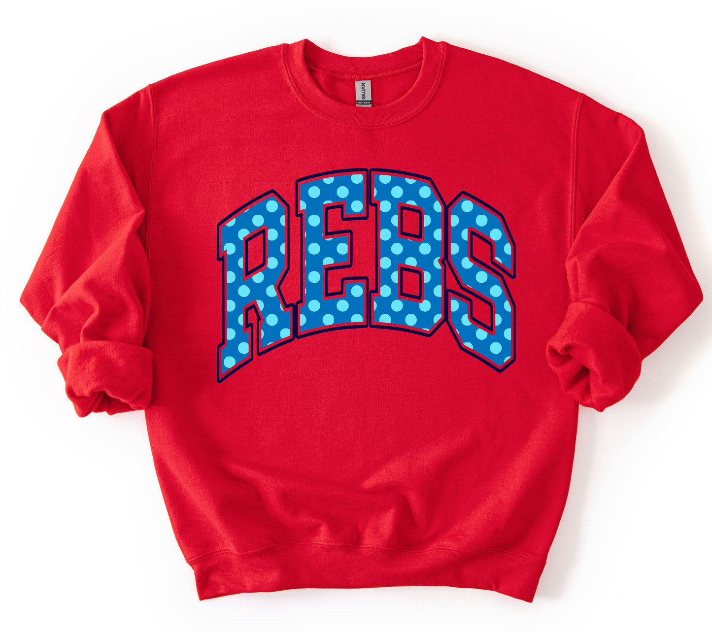 Bella or Gildan Rebs Sweatshirt / Mississippi Sweatshirt / Ole Miss Sweater / Youth and Adult Sizes