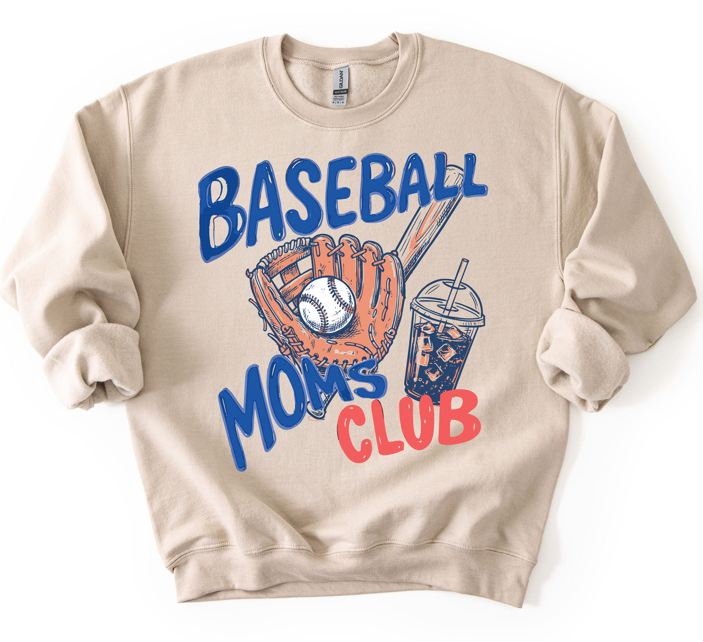 Baseball Mom's Club Sweatshirt/ Gildan and Bella Brand Options
