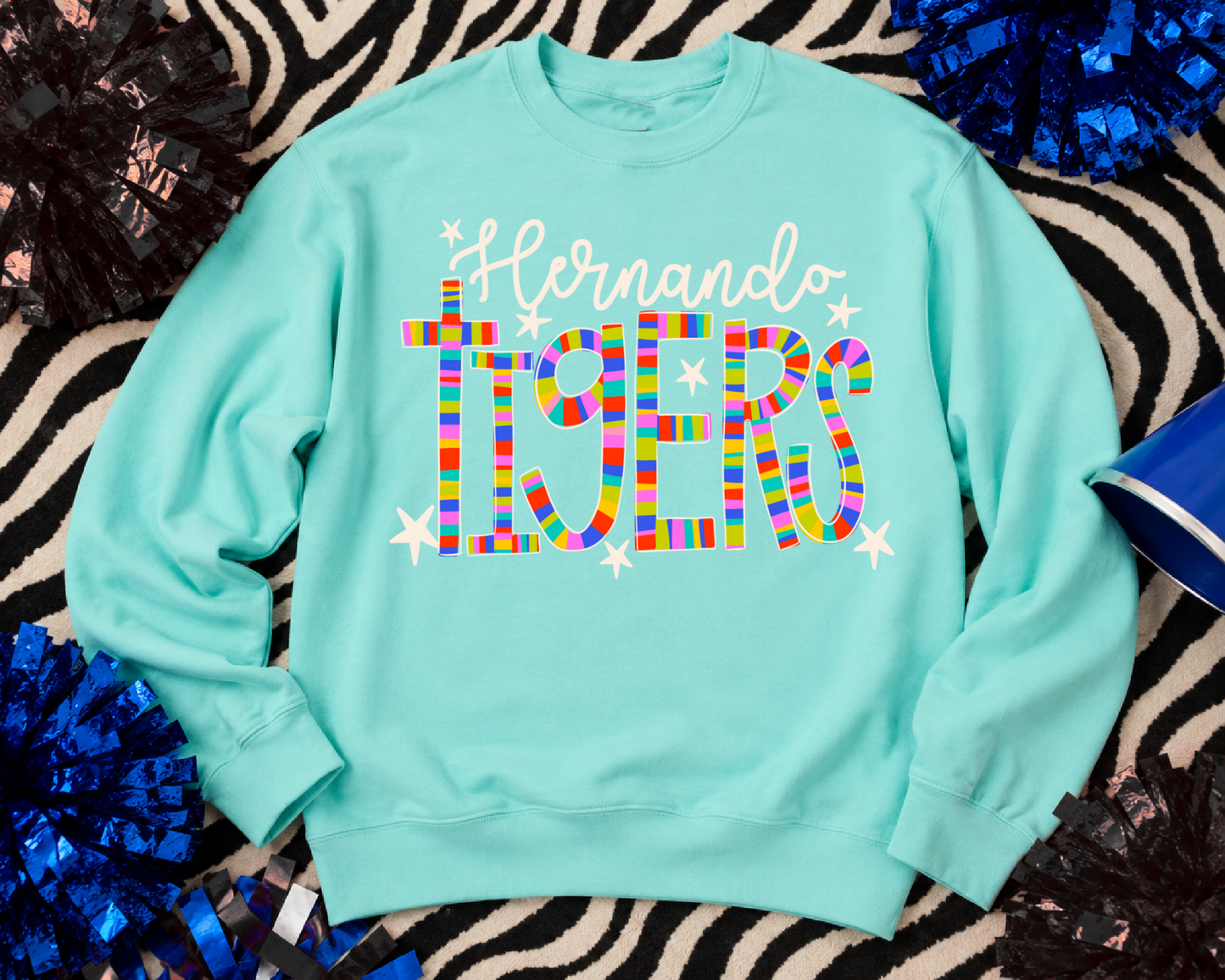 Mint Hernando Tigers Sweatshirt / Youth and Adult Sizes/ Desoto County Schools / Mississippi School Shirt