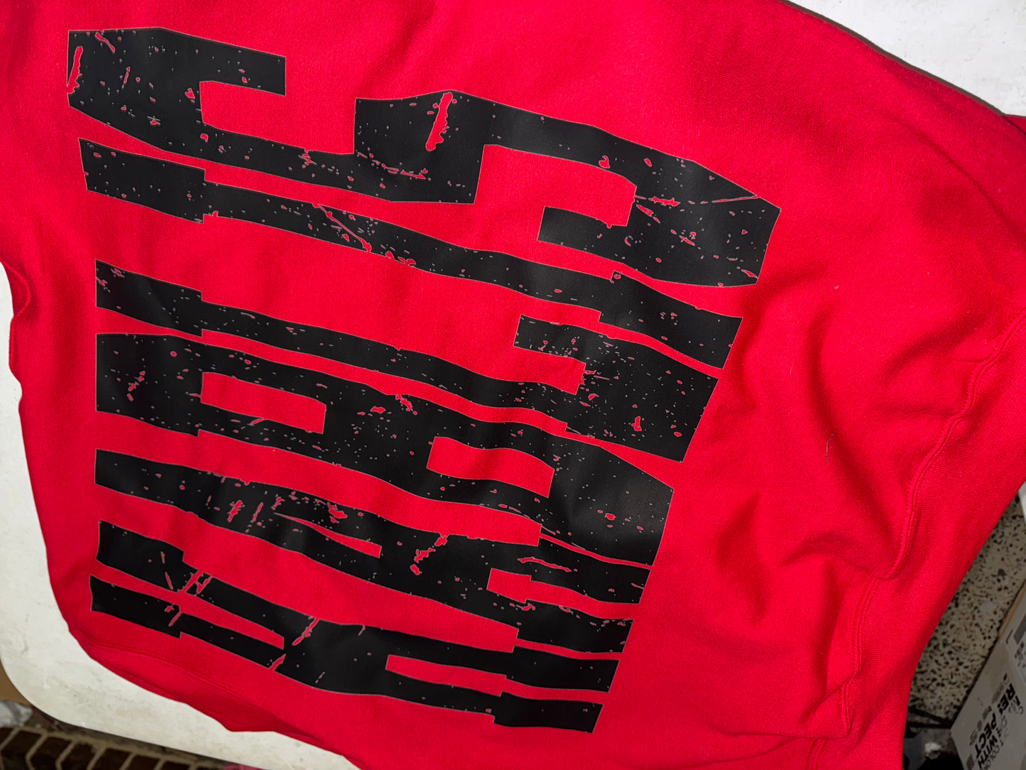 Custom Sweatshirt Cardigans - Oversized Print - Option of Additional Personalization on Back and Sleeves