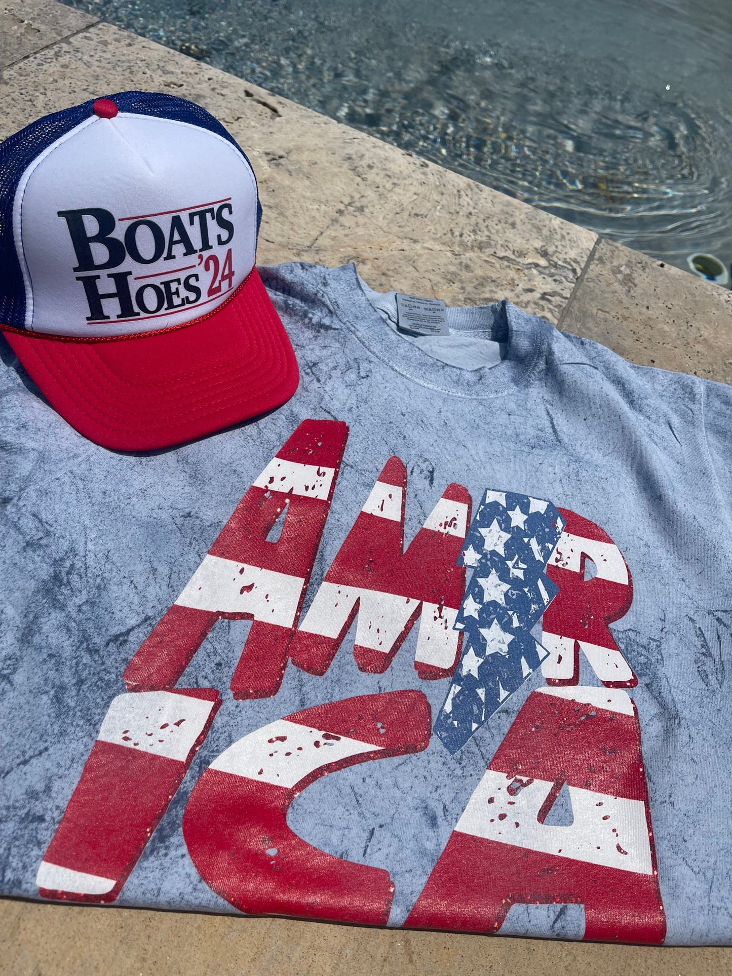 Comfort Colors Color Blast America USA July 4th Memorial Day/ Unisex Comfort Colors Shirt