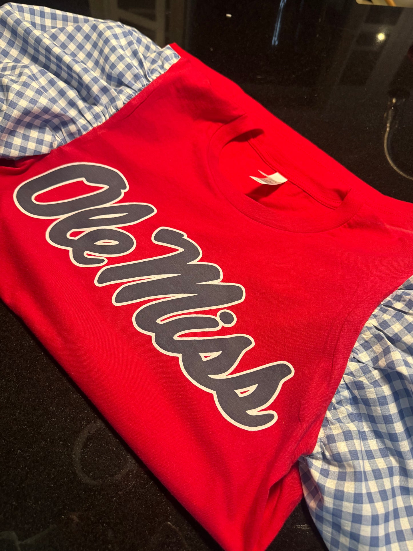 StASH Apparel - Custom Ole Miss Puff Sleeve Tee