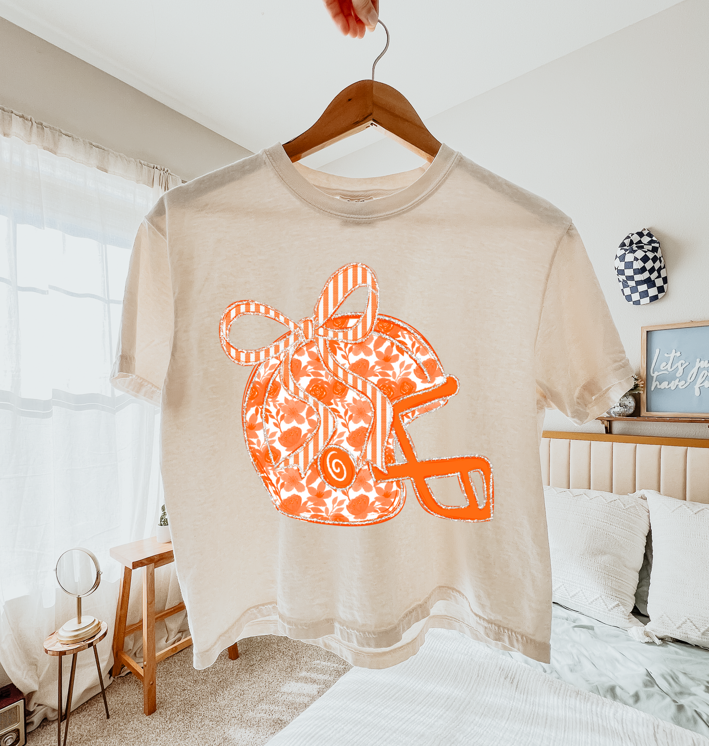 Comfort Colors Tennessee Vols Spiritwear Boxy Crop Tee/Orange Helmet Crop