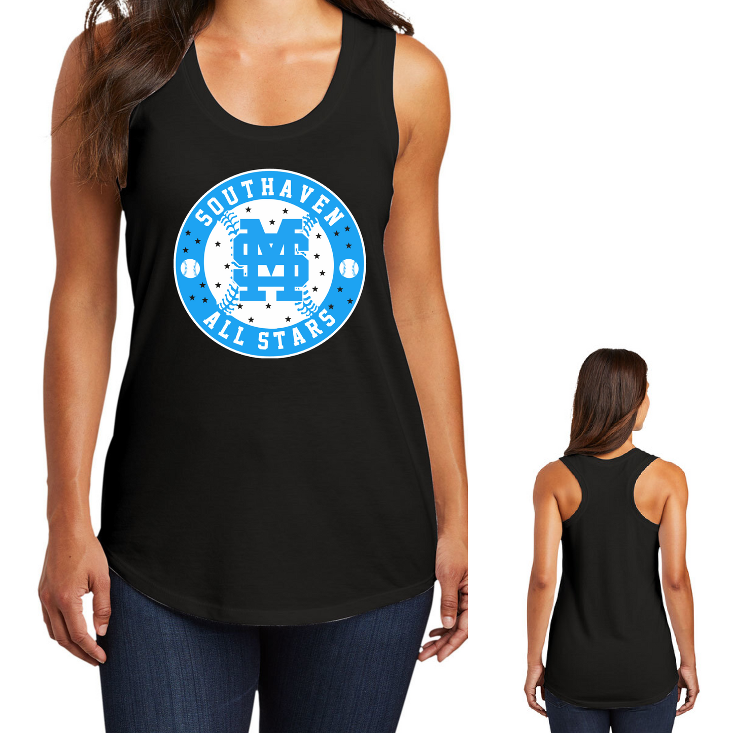 Southaven All Stars District Brand Racerback Tank Top/Multiple Colors