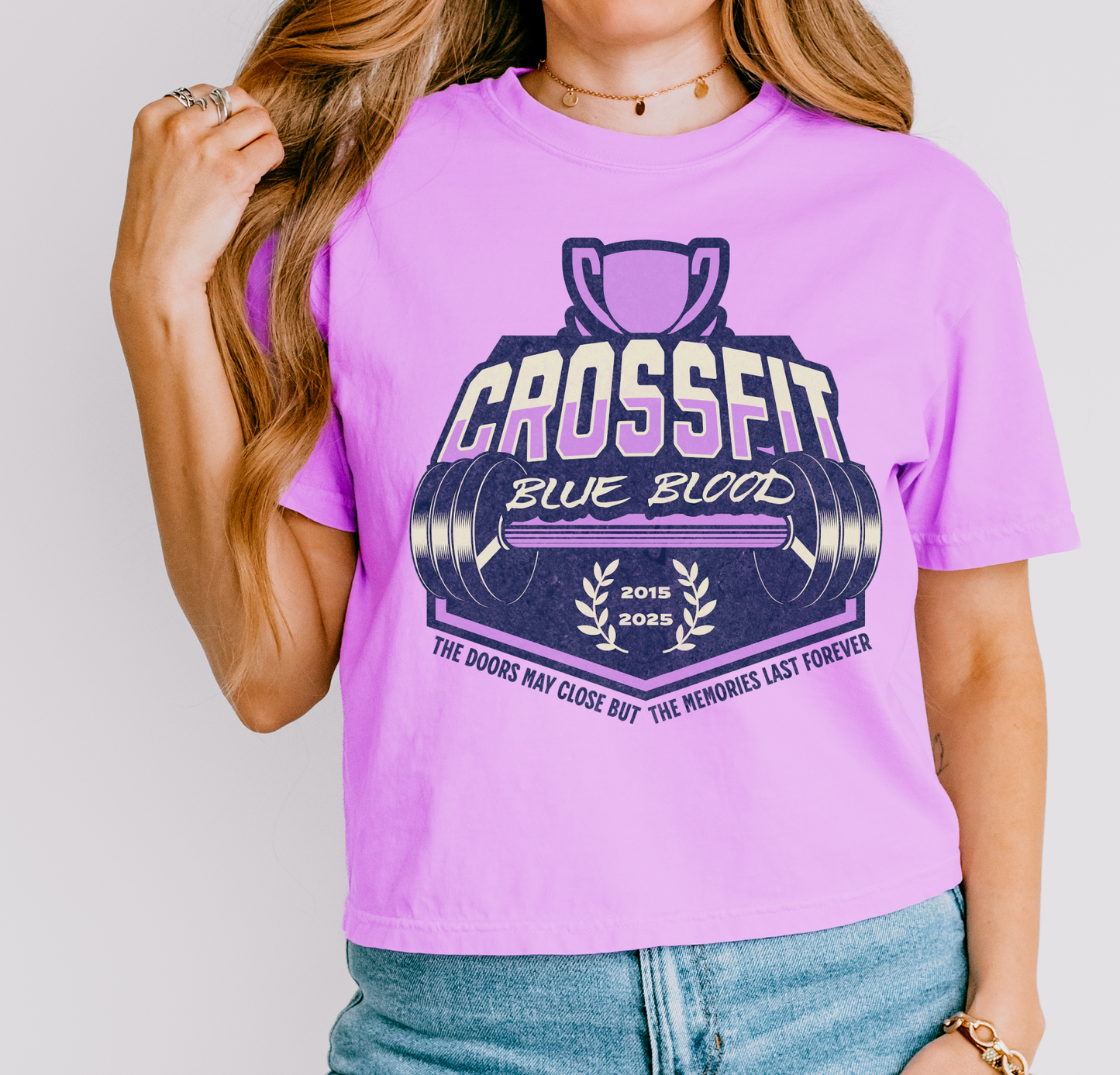 Neon Violet CFBB Boxy Crop