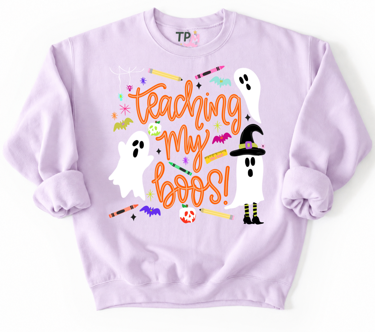 Teaching My Boos Halloween Sweatshirt/ Teacher Sweatshirts/ Halloween Sweater
