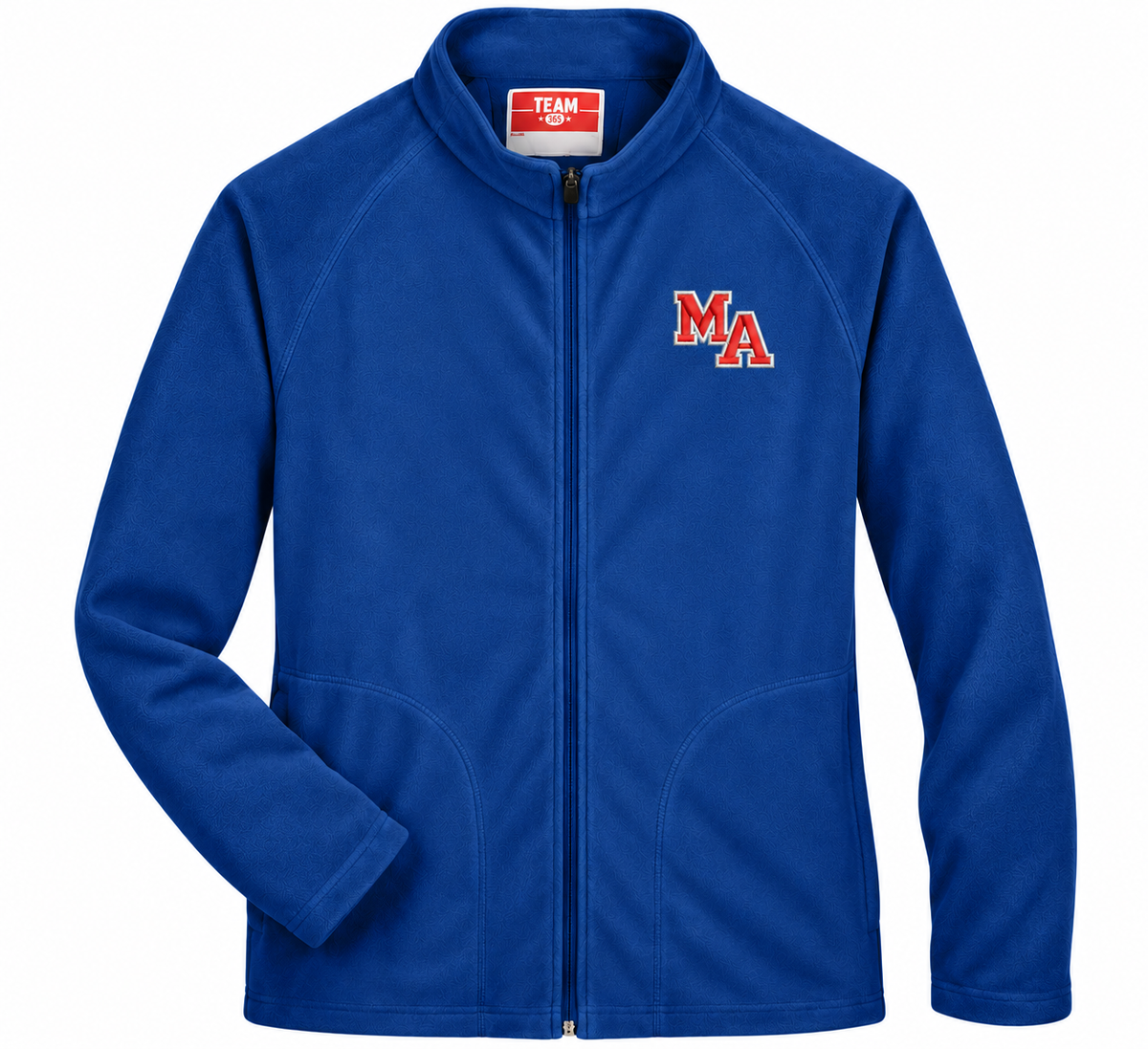 MA Embroidered Full Zip Front Fleece Jacket/ Youth and Adult Sizes - Marshall Academy