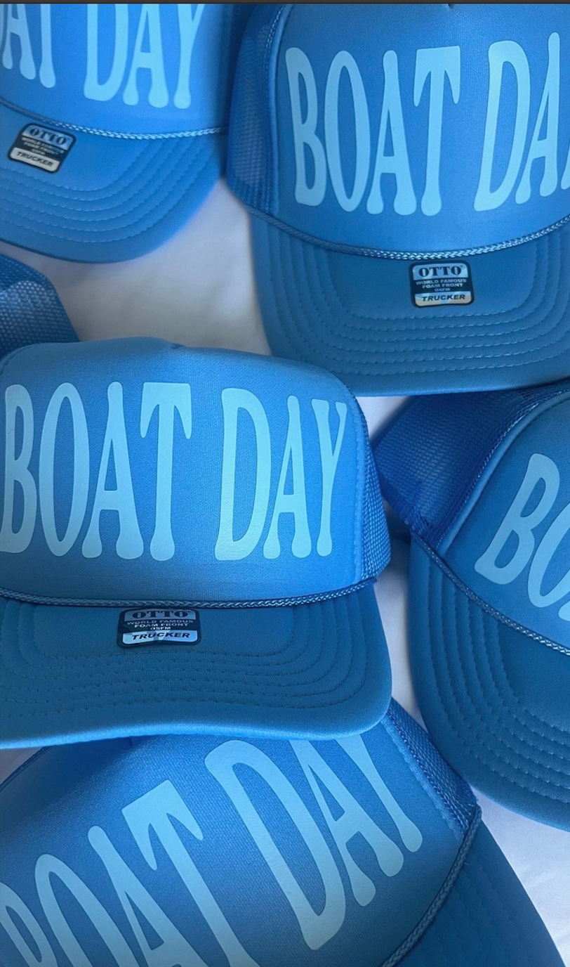 Boat Day Trucker Hat/ Trucker Hat/ Funny Trucker Hats/Lake Day Hat /Multiple Colors