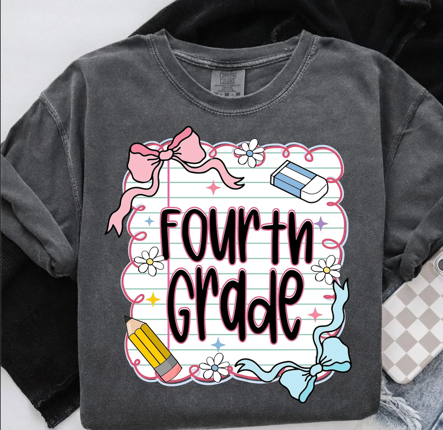 Back To School Students or Teachers Shirt/ All Grades Available/ Coquette Back To School