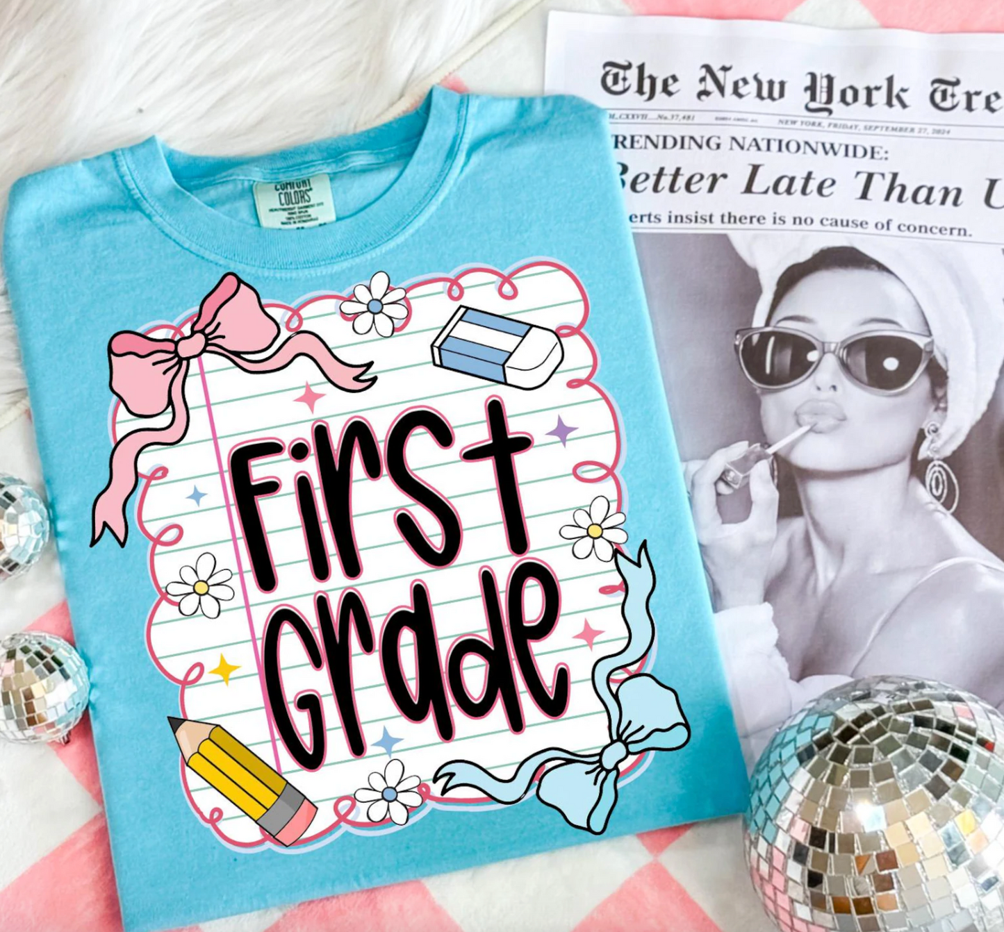 Back To School Students or Teachers Shirt/ All Grades Available/ Coquette Back To School