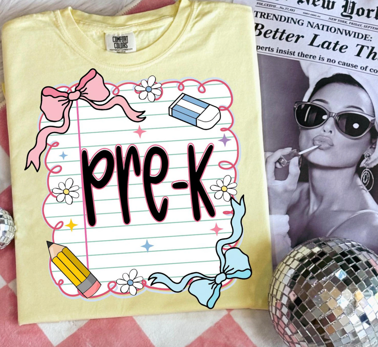 Back To School Students or Teachers Shirt/ All Grades Available/ Coquette Back To School