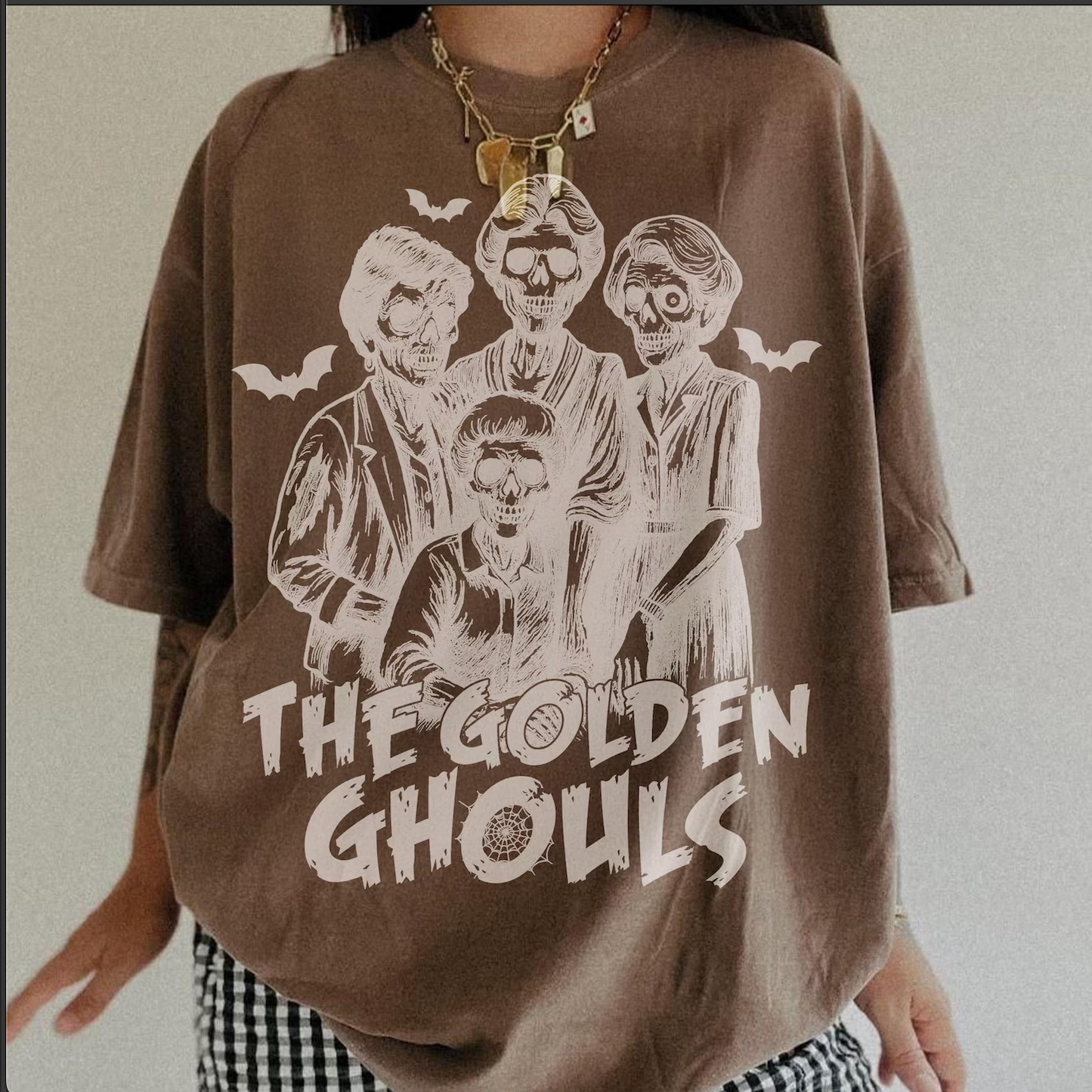 Comfort Colors Golden Ghouls Funny Shirt/ Mom Vibes/Halloween Shirts