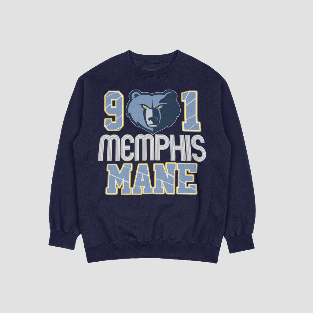 901 Memphis Mane Sweatshirts/ Gildan or Bella Canvas Brand Sweatshirt