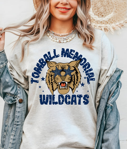 Ash Tomball Memorial Wildcats Tee /Youth and Adult Sizes