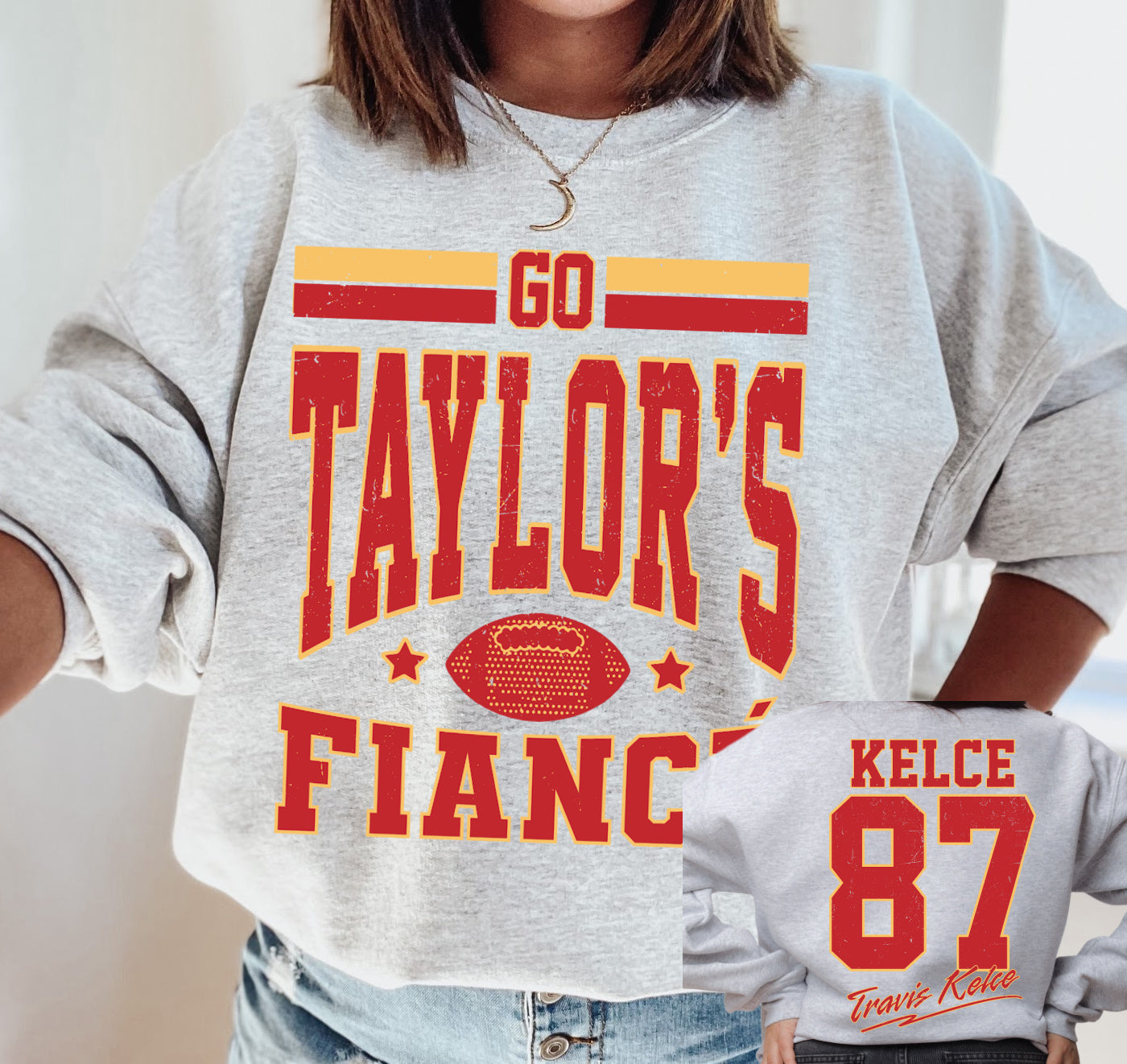 Go Taylors Fiance Sweatshirt -Chiefs - Youth and Adult Sizes