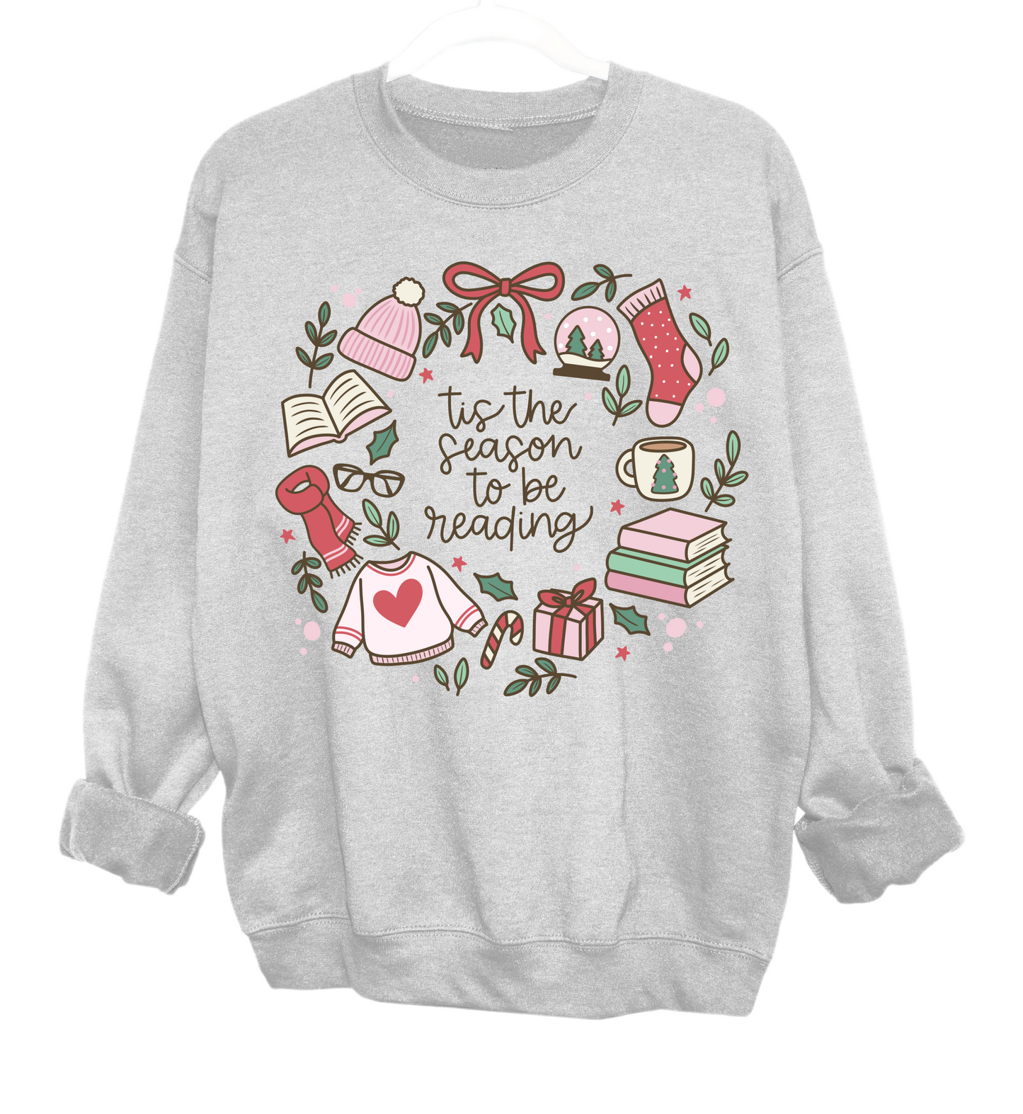 Tis the Season To Be Reading - Gildan and Bella Canvas Brand Options