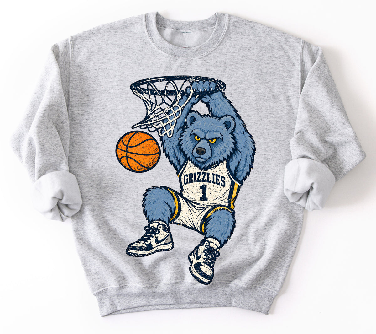 Youth and Adult Grizzlies Throwback Sweatshirts/ Gildan or Bella Canvas Sweatshirt