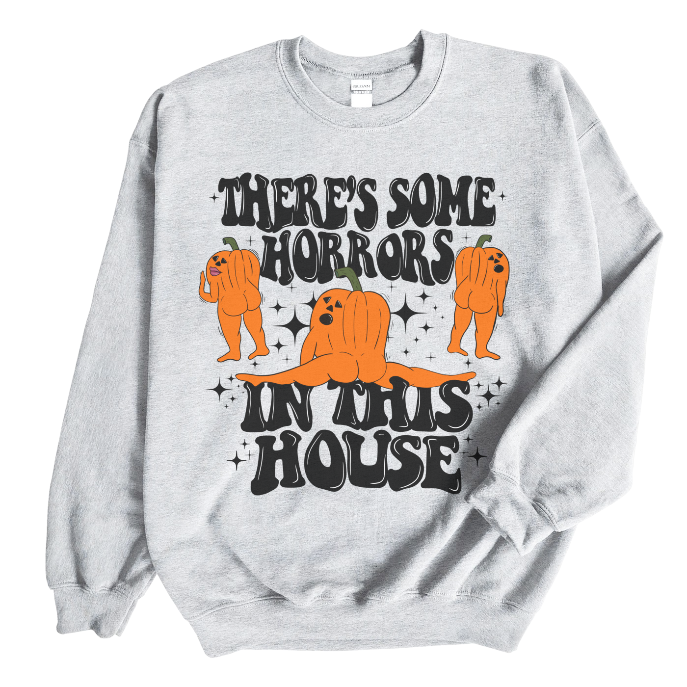 Gildan or Bella Canvas There's Some Horrors In This House -Halloween Funny Sweatshirt/ Fall Sweatshirt Adult Sizes