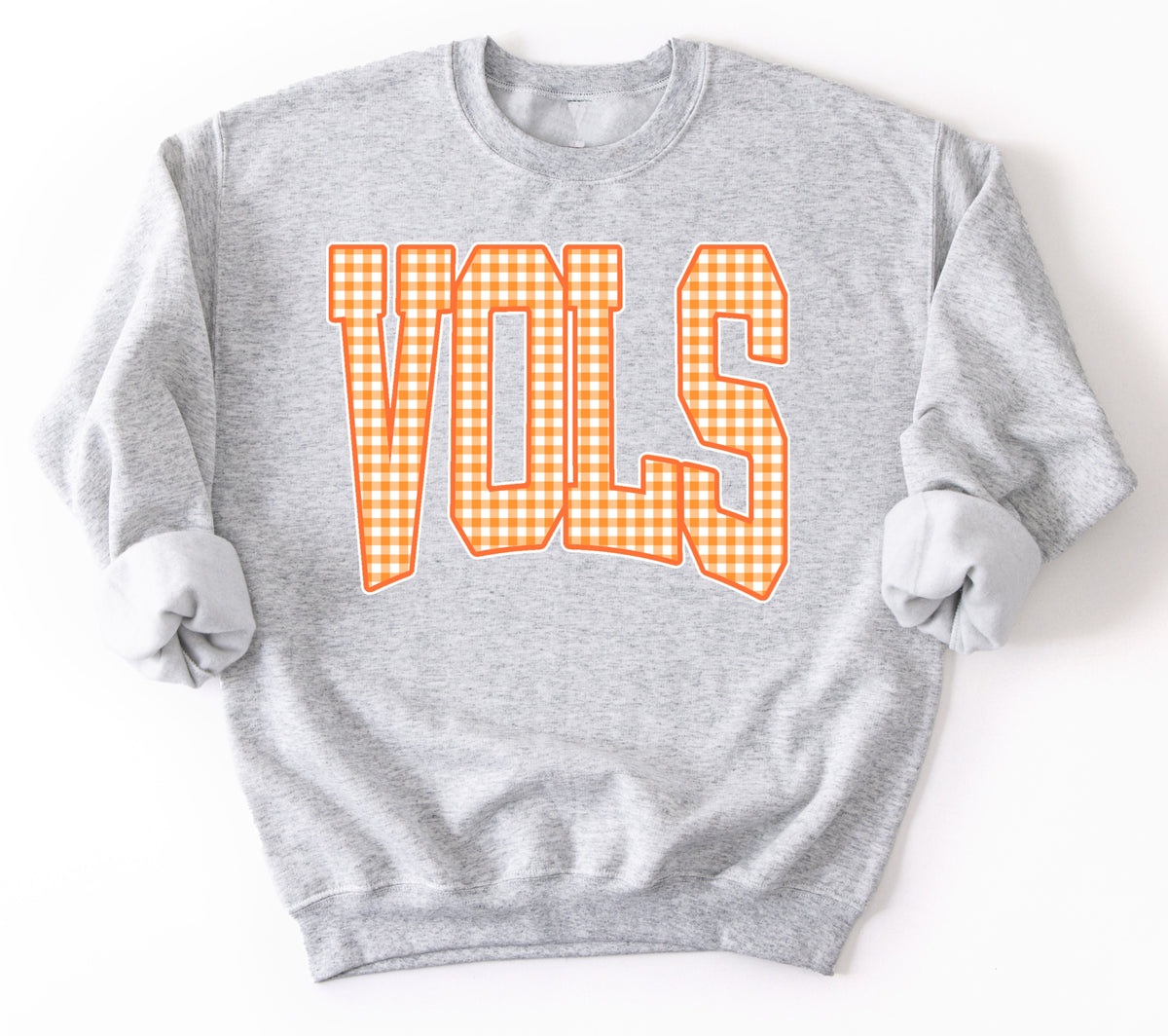 Vols Gingham Print Sweathirt/ Vols - Youth and Adult Sizes